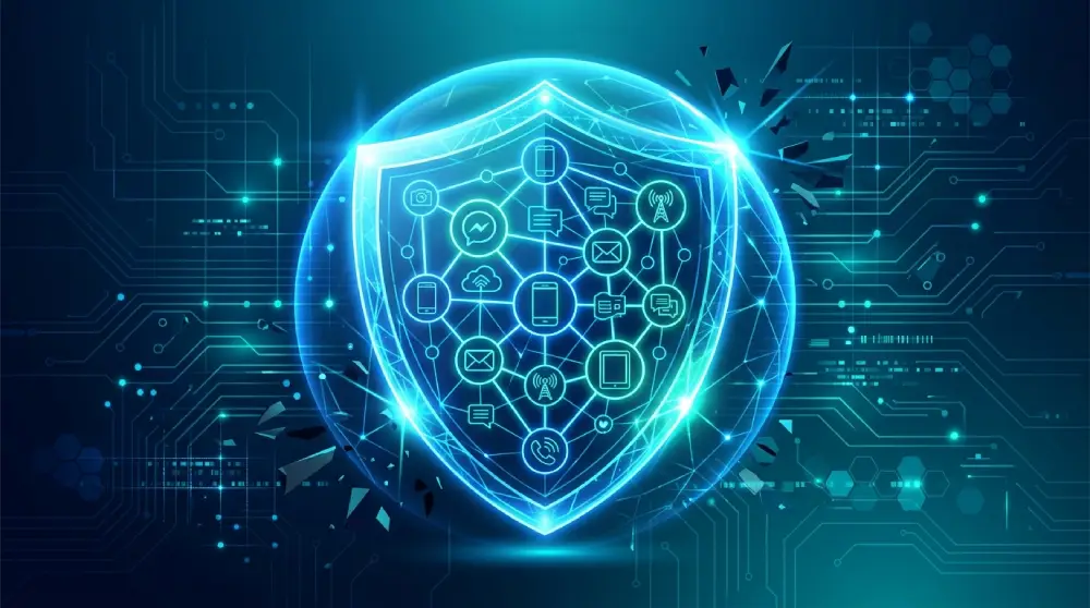 Digital shield protecting a VoIP communication network from cyber threats